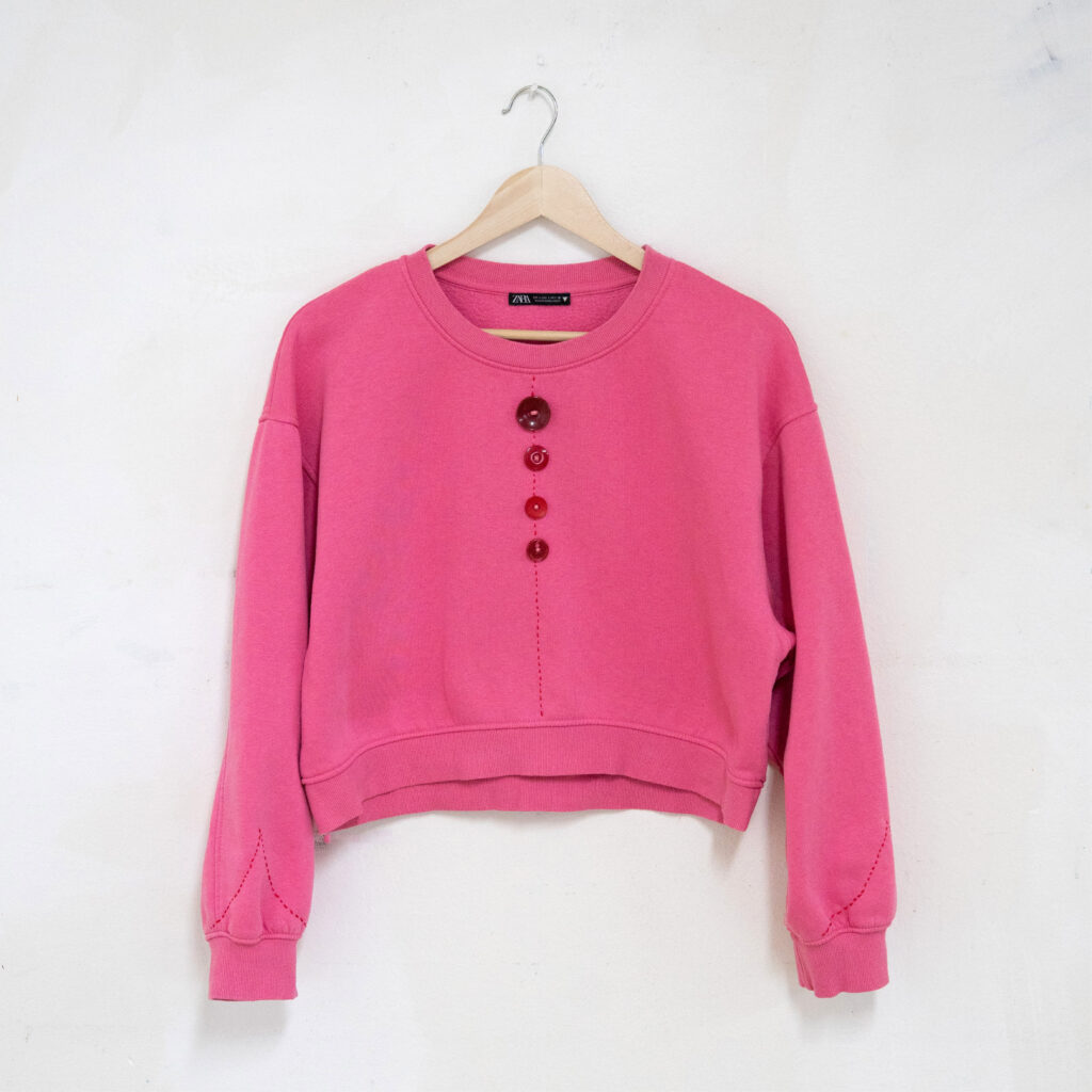 Pink button